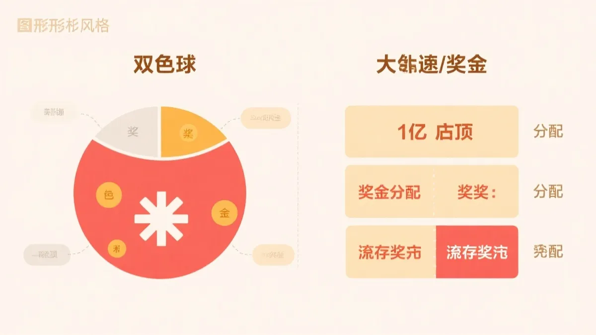 双色球与大乐透1亿元封顶与滚存机制对比信息图